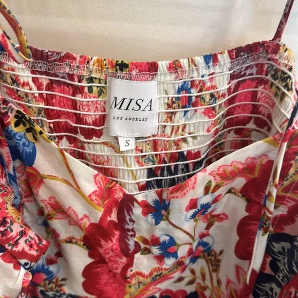 MISA LOS ANGELES
Ruchika Floral Romper size small red blue floral EUC - Picture 8 of 15